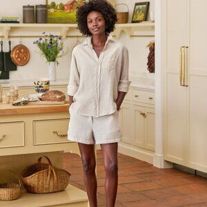 FRANK & EILEEN Amalfi Getaway Set in Sand/Washed Linen NWT